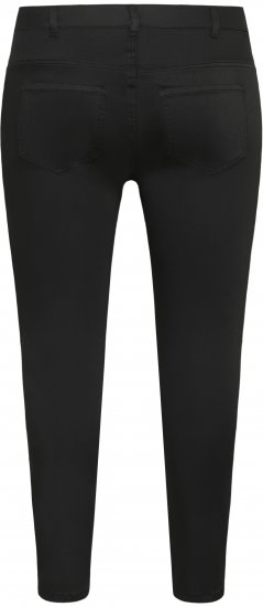 Kaffe Curve Dina Slim jeans i cropped-längd Svart - Jeans & Byxor i Stora Storlekar – Plus Size - 