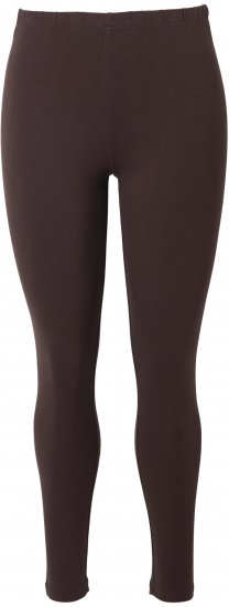 Ulla Popken Basic Stretch Knit Ankle Length Leggings Pine Brown - Jeans & Byxor i Stora Storlekar – Plus Size - 