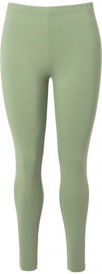 Ulla Popken Basic Stretch Knit Ankle Length Leggings Olive - Jeans & Byxor i Stora Storlekar – Plus Size - 