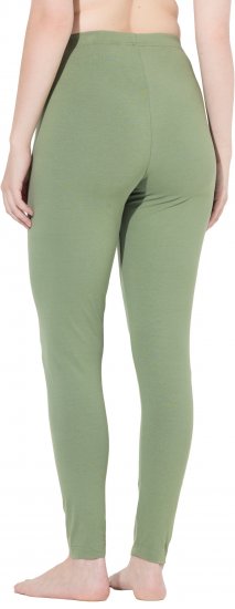 Ulla Popken Basic Stretch Knit Ankle Length Leggings Olive - Jeans & Byxor i Stora Storlekar – Plus Size - 