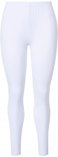 Ulla Popken Basic Stretch Knit Ankle Length Leggings Snow White - Jeans & Byxor i Stora Storlekar – Plus Size - 
