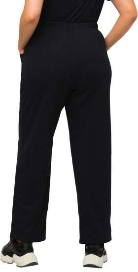 Ulla Popken Pull On Knit Straight Leg Pocket Pants Black - DAMKLÄDER 40-66 - 