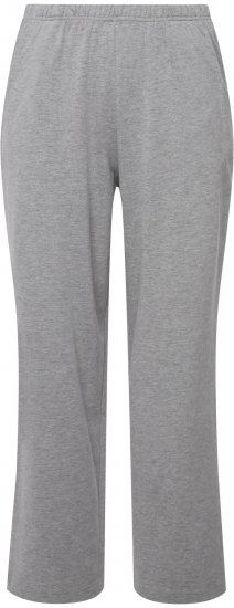 Ulla Popken Pull On Knit Straight Leg Pocket Pants Light Grey Melange - Jeans & Byxor i Stora Storlekar – Plus Size - 