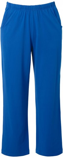 Ulla Popken Pull On Knit Straight Leg Pocket Pants Denim Blue - DAMKLÄDER 40-66 - 