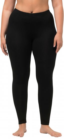 Ulla Popken Viscose Spandex Leggings Black - Jeans & Byxor i Stora Storlekar – Plus Size - 