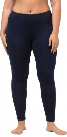 Ulla Popken Viscose Spandex Leggings Night Blue - Jeans & Byxor i Stora Storlekar – Plus Size - 