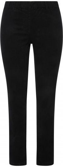Ulla Popken Denim Look All Elastic Pocket Sienna Jeggings Black - Jeans & Byxor i Stora Storlekar – Plus Size - 