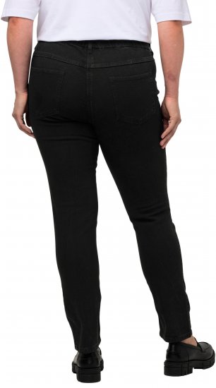 Ulla Popken Denim Look All Elastic Pocket Sienna Jeggings Black - Jeans & Byxor i Stora Storlekar – Plus Size - 