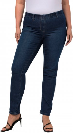 Ulla Popken Denim Look All Elastic Pocket Sienna Jeggings Blue Denim - Jeans & Byxor i Stora Storlekar – Plus Size - 