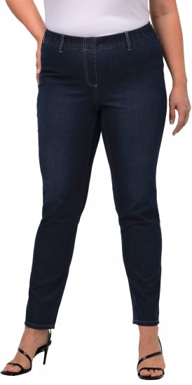 Ulla Popken Denim Look All Elastic Pocket Sienna Jeggings Dark Blue Denim - Jeans & Byxor i Stora Storlekar – Plus Size - 
