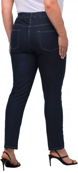 Ulla Popken Denim Look All Elastic Pocket Sienna Jeggings Dark Blue Denim - Jeans & Byxor i Stora Storlekar – Plus Size - 