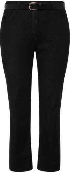Ulla Popken Sammy Fit Slim Leg Stretch Jeans Black - Jeans & Byxor i Stora Storlekar – Plus Size - 