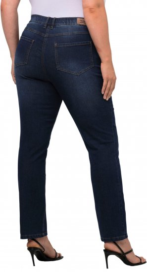 Ulla Popken Sammy Fit Slim Leg Stretch Jeans Blue Denim - Jeans & Byxor i Stora Storlekar – Plus Size - 