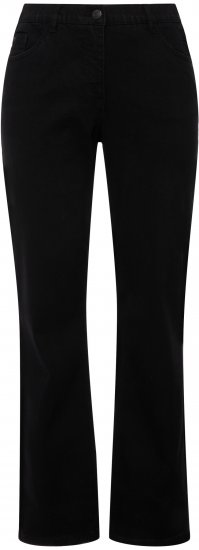 Ulla Popken Straight Leg Mandy Fit Stretch Jeans Black - Jeans & Byxor i Stora Storlekar – Plus Size - 