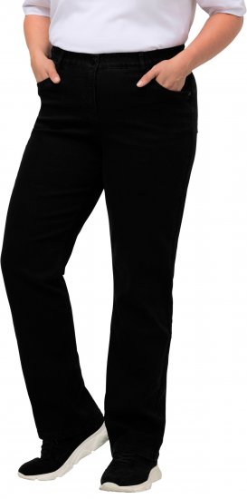 Ulla Popken Straight Leg Mandy Fit Stretch Jeans Black - Jeans & Byxor i Stora Storlekar – Plus Size - 