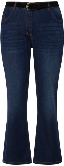 Ulla Popken Straight Leg Mandy Fit Stretch Jeans Blue Denim - Jeans & Byxor i Stora Storlekar – Plus Size - 