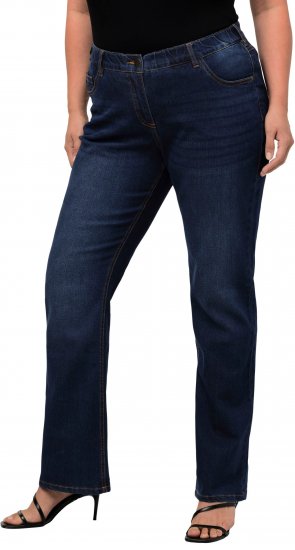 Ulla Popken Marie Fit Bootcut Stretch Jeans Blue Denim - Jeans & Byxor i Stora Storlekar – Plus Size - 