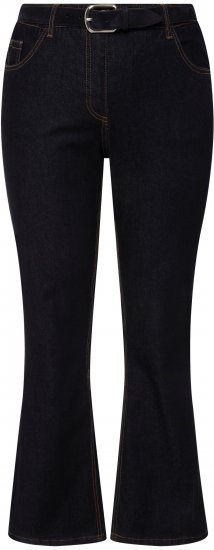 Ulla Popken Marie Fit Bootcut Stretch Jeans Dark Blue Denim - Jeans & Byxor i Stora Storlekar – Plus Size - 