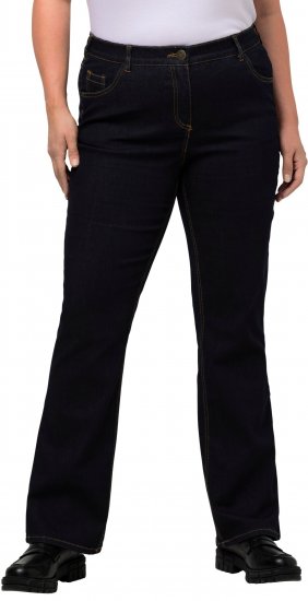 Ulla Popken Marie Fit Bootcut Stretch Jeans Dark Blue Denim - Jeans & Byxor i Stora Storlekar – Plus Size - 