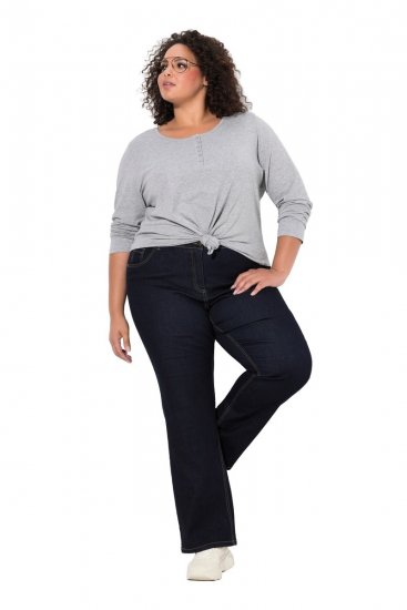 Ulla Popken Marie Fit Bootcut Stretch Jeans Dark Blue Denim - Ulla Popken - Ulla Popken – tysk plus size-mode