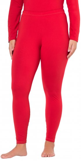 Ulla Popken Quick Dry Moisture Wicking Stretch Ski Leggings Salsa Red - Jeans & Byxor i Stora Storlekar – Plus Size - 