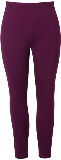 Ulla Popken Quick Dry Moisture Wicking Stretch Ski Leggings Grape Red - Jeans & Byxor i Stora Storlekar – Plus Size - 
