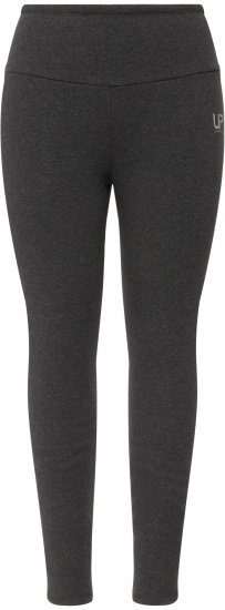 Ulla Popken Faux Fur Lined Stretch Leggings Charcoal - Jeans & Byxor i Stora Storlekar – Plus Size - 
