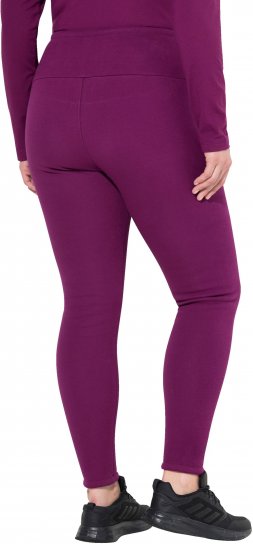 Ulla Popken Faux Fur Lined Stretch Leggings Pink Berry - Jeans & Byxor i Stora Storlekar – Plus Size - 