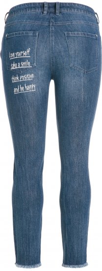 Ulla Popken Positive Thoughts Slim Leg Sarah Fit Stretch Jeans Blue Denim - DAMKLÄDER 40-66 - 