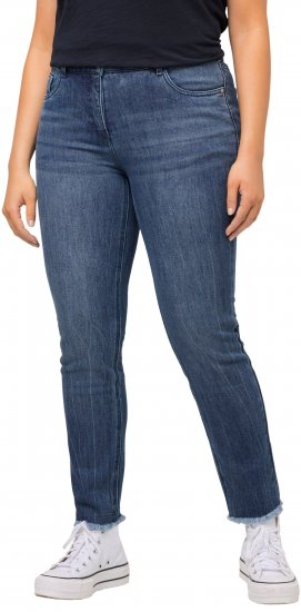 Ulla Popken Positive Thoughts Slim Leg Sarah Fit Stretch Jeans Blue Denim - DAMKLÄDER 40-66 - 