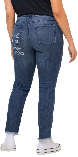 Ulla Popken Positive Thoughts Slim Leg Sarah Fit Stretch Jeans Blue Denim - DAMKLÄDER 40-66 - 