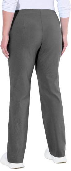 Ulla Popken Bengaline Elastic Waist Thermal Pants Graphite Grey - Jeans & Byxor i Stora Storlekar – Plus Size - 