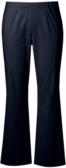 Ulla Popken Bengaline Elastic Waist Thermal Pants Navy - Jeans & Byxor i Stora Storlekar – Plus Size - 