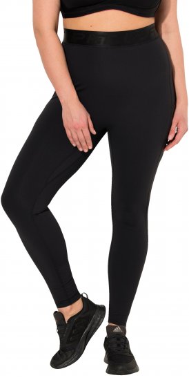 Ulla Popken Lightfit Quick Drying Leggings Black - Jeans & Byxor i Stora Storlekar – Plus Size - 