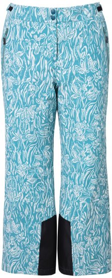 Ulla Popken Floral Print Ski Pants Ice Green - Jeans & Byxor i Stora Storlekar – Plus Size - 