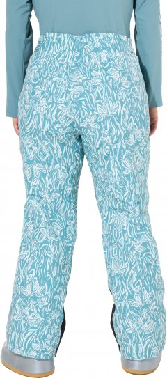 Ulla Popken Floral Print Ski Pants Ice Green - Jeans & Byxor i Stora Storlekar – Plus Size - 