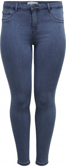 Only Carmakoma Thunder Life Skinny Fit Jeans Blue Denim - Jeans & Byxor i Stora Storlekar – Plus Size - 