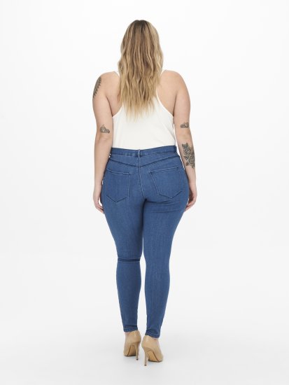 Only Carmakoma Thunder Life Skinny Fit Jeans Blue - Skinny fit - 