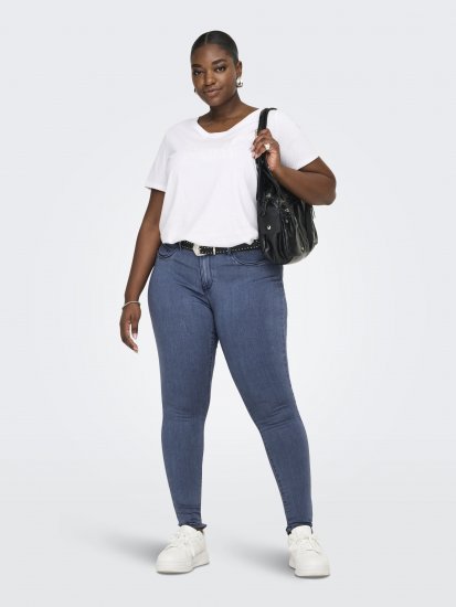 Only Carmakoma Thunder Life Skinny Fit Jeans Blue - Skinny fit - 