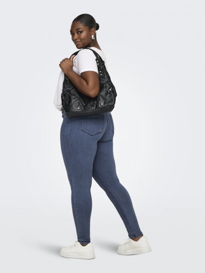 Only Carmakoma Thunder Life Skinny Fit Jeans Blue Denim - Jeans & Byxor i Stora Storlekar – Plus Size - 