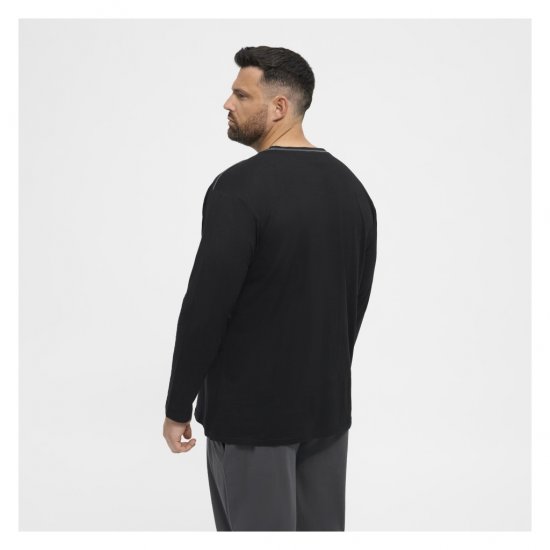 North Latitude Py Jersey O-Neck Long Sleeve Black - Långärmade T-shirts i stora storlekar - Långärmade T-shirts i stora storlekar