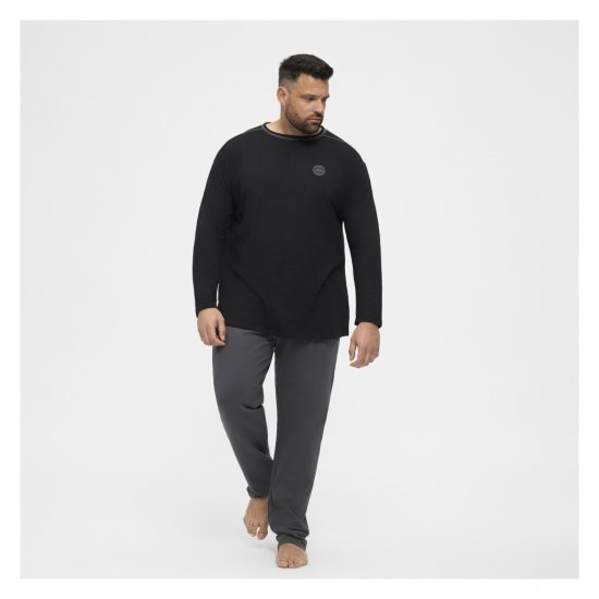 North Latitude Py Jersey O-Neck Long Sleeve Black - Långärmade T-shirts i stora storlekar - Långärmade T-shirts i stora storlekar