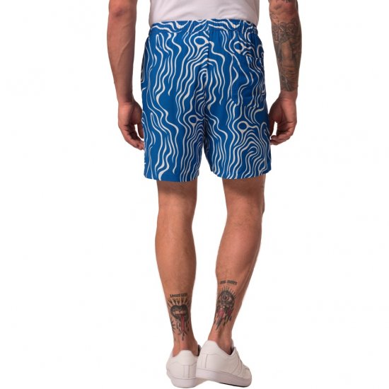 JP1880 Bermuda Shorts All-over Print Royal Blue - Shorts - Stora shorts W40-W60