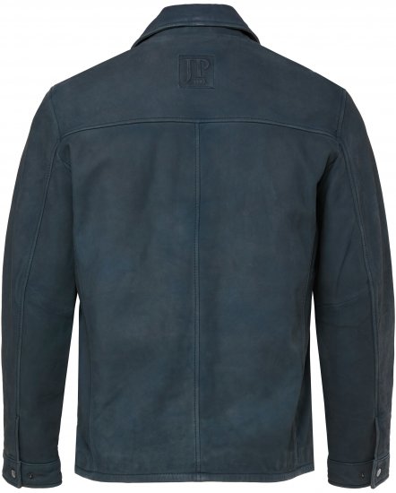 JP1880 Fine Lamb Leather Jacket Deep Sea Blue - Jackor - Stora jackor - 2XL-12XL