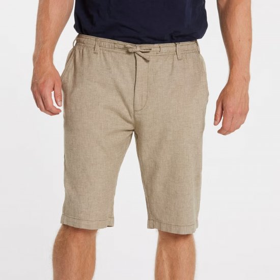 North Latitude 41106 Linen Shorts Beige - Shorts - Stora shorts W40-W60