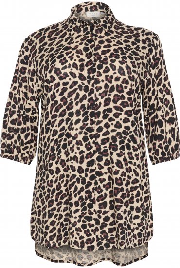 Kaffe Curve Sonna Skjorta Leopardmönster - Blusar & tunikor - 