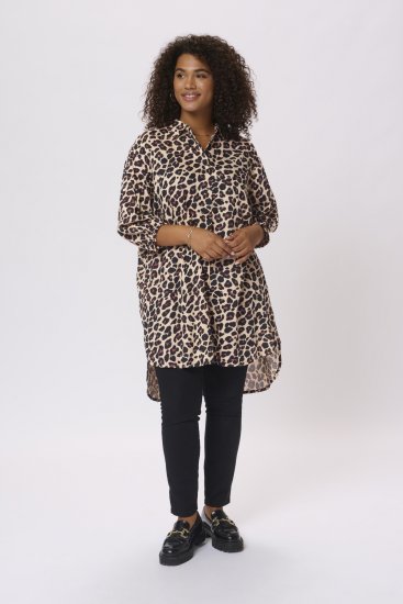 Kaffe Curve Sonna Skjorta Leopardmönster - Blusar & tunikor - 