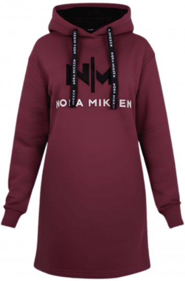 Nora Mikken KADRI Long Hoodie Burgundy - Tröjor & hoodies - 