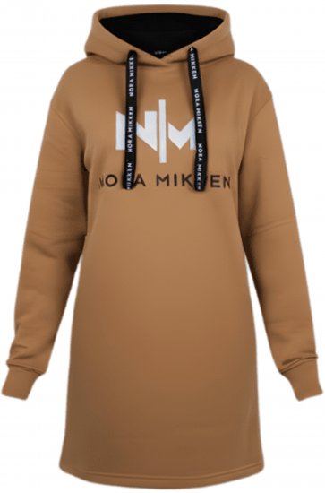 Nora Mikken KADRI WHITE Long Hoodie Camel - Tröjor & hoodies - 