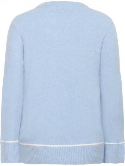 Kaffe Curve Jina Knit Pullover Powder Blue Melange - Stickade tröjor - 